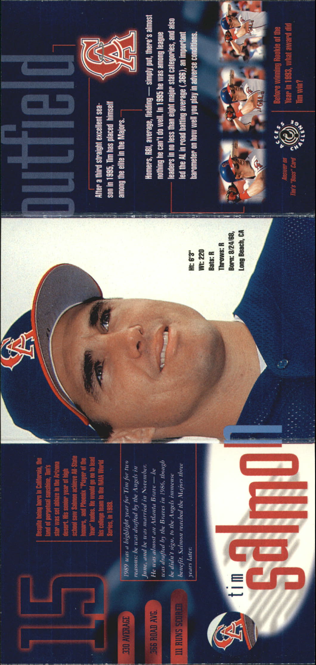 1996 Circa Access #3 Tim Salmon