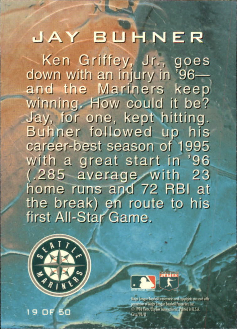 1996 Circa Boss #19 Jay Buhner back image