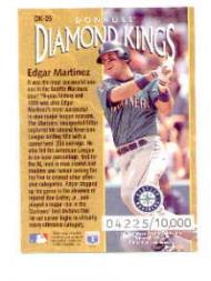 1996 Donruss Diamond Kings #26 Edgar Martinez back image
