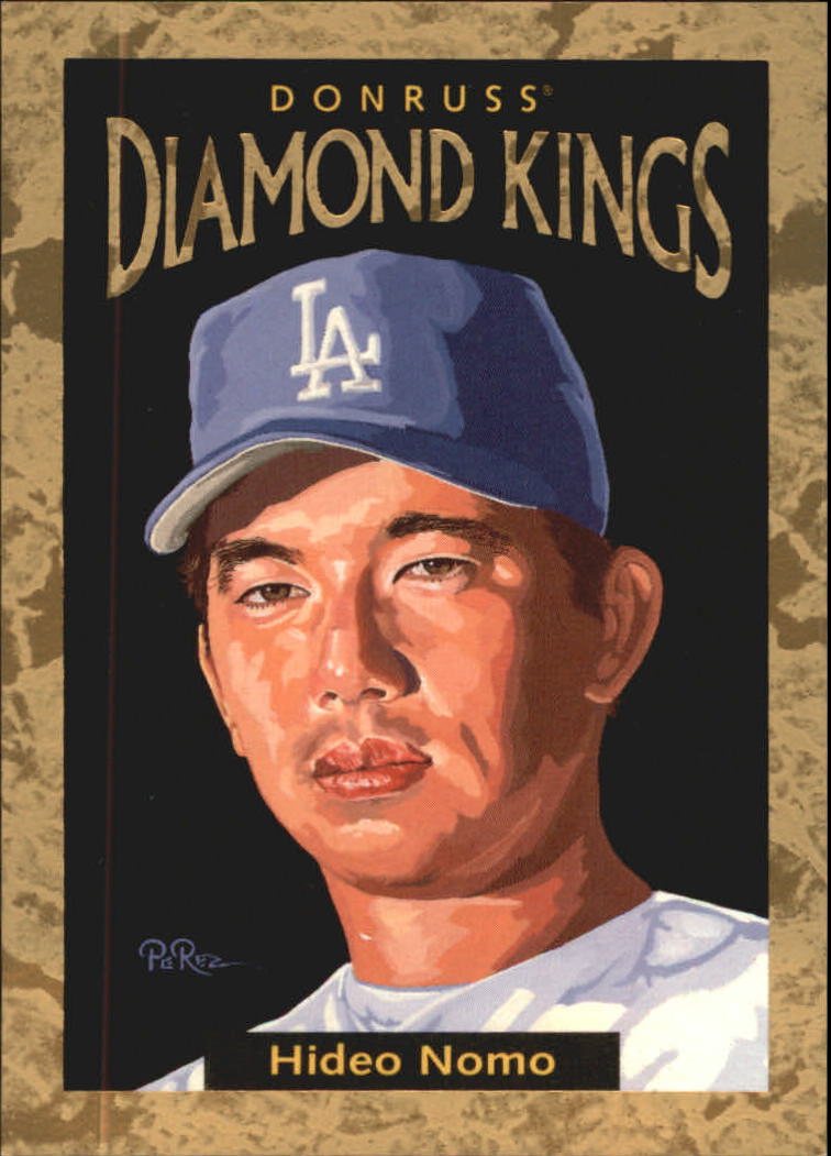 1996 Donruss Diamond Kings #27 Hideo Nomo