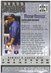 1996 Finest #B298 Manny Ramirez B back image