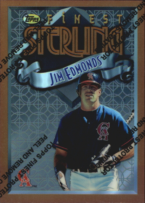 1996 Finest Refractors #B216 Jim Edmonds B