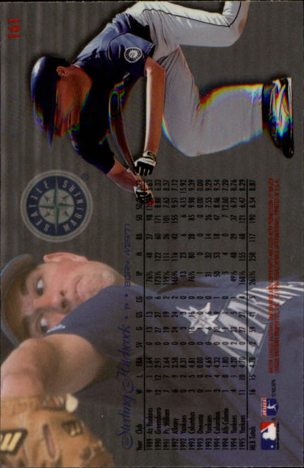 1996 Flair #161 Sterling Hitchcock back image