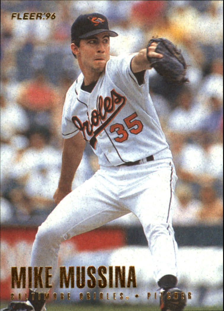 1996 Topps Mike Mussina #65 Baltimore Orioles Baseball Card