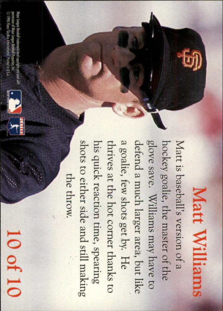 1996 Fleer Update Baseball "Smooth Leather" Insert Cards - Picture 15 of 15