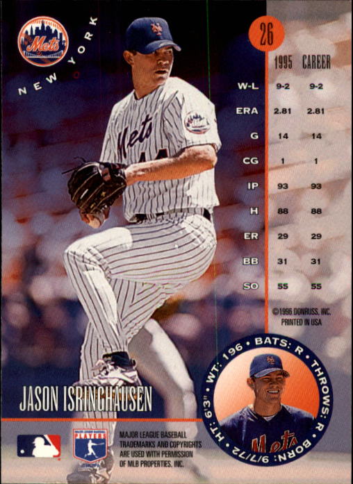 1996 Leaf Baseball "Main Set" Cards #1 to #220 - Picture 53 of 441