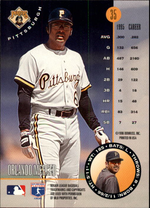 1996 Leaf Baseball "Main Set" Cards #1 to #220 - Picture 71 of 441