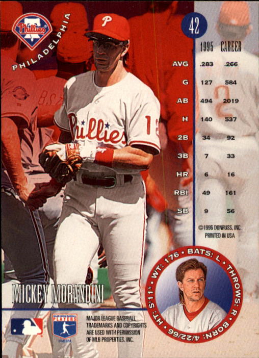 1996 Leaf Baseball "Main Set" Cards #1 to #220 - Picture 85 of 441
