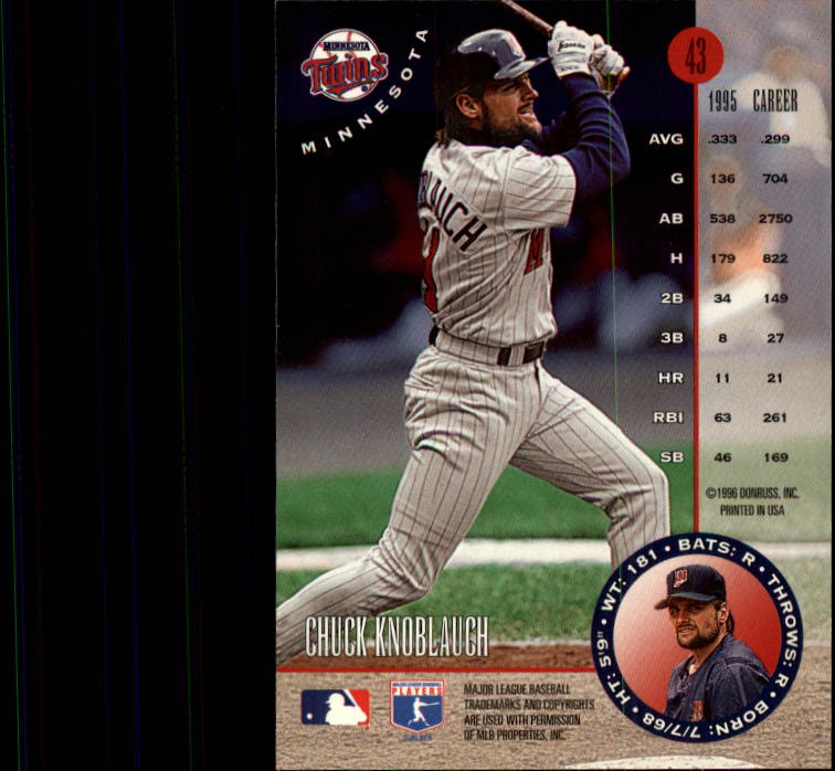 1996 Leaf Baseball "Main Set" Cards #1 to #220 - Picture 87 of 441