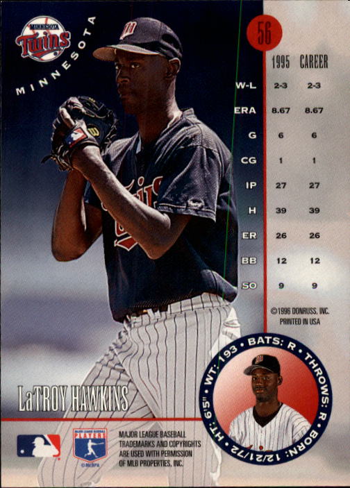 1996 Leaf Baseball "Main Set" Cards #1 to #220 - Picture 113 of 441
