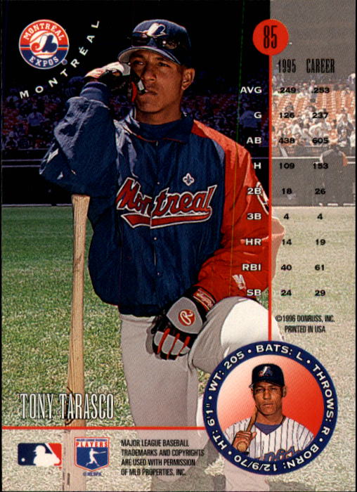 1996 Leaf Baseball "Main Set" Cards #1 to #220 - Picture 171 of 441