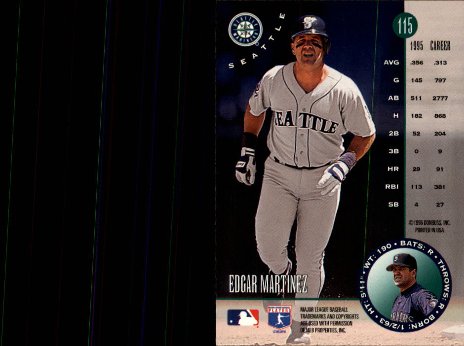 1996 Leaf Baseball "Main Set" Cards #1 to #220 - Picture 231 of 441