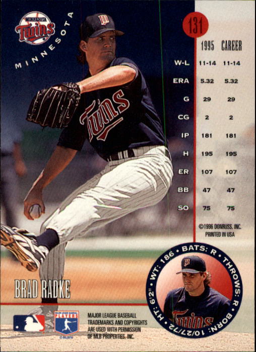 1996 Leaf Baseball "Main Set" Cards #1 to #220 - Picture 263 of 441