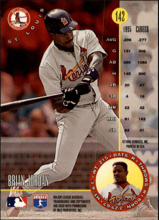 1996 Leaf Baseball "Main Set" Cards #1 to #220 - Picture 285 of 441