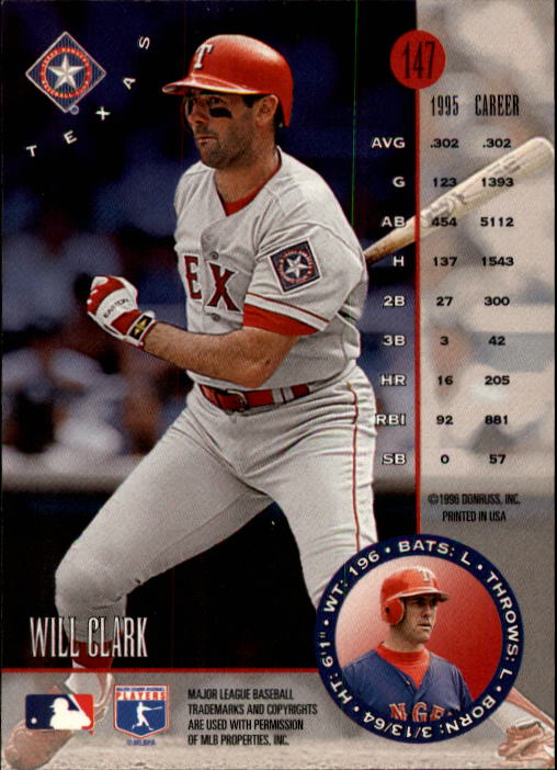 1996 Leaf Baseball "Main Set" Cards #1 to #220 - Picture 295 of 441