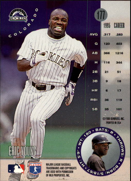 1996 Leaf Baseball "Main Set" Cards #1 to #220 - Picture 355 of 441