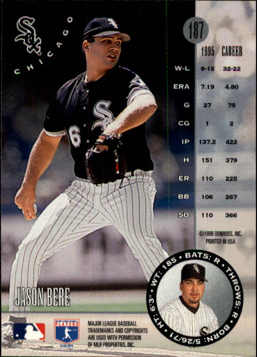 1996 Leaf Baseball "Main Set" Cards #1 to #220 - Picture 375 of 441