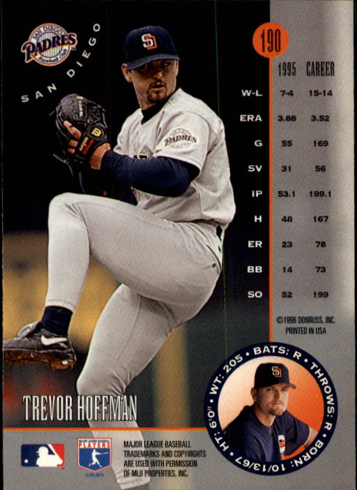 1996 Leaf Baseball "Main Set" Cards #1 to #220 - Picture 381 of 441