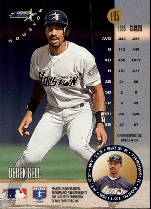 1996 Leaf Baseball "Main Set" Cards #1 to #220 - Picture 391 of 441