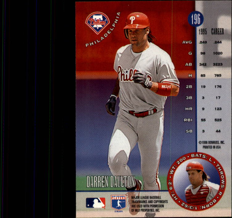 1996 Leaf Baseball "Main Set" Cards #1 to #220 - Picture 393 of 441