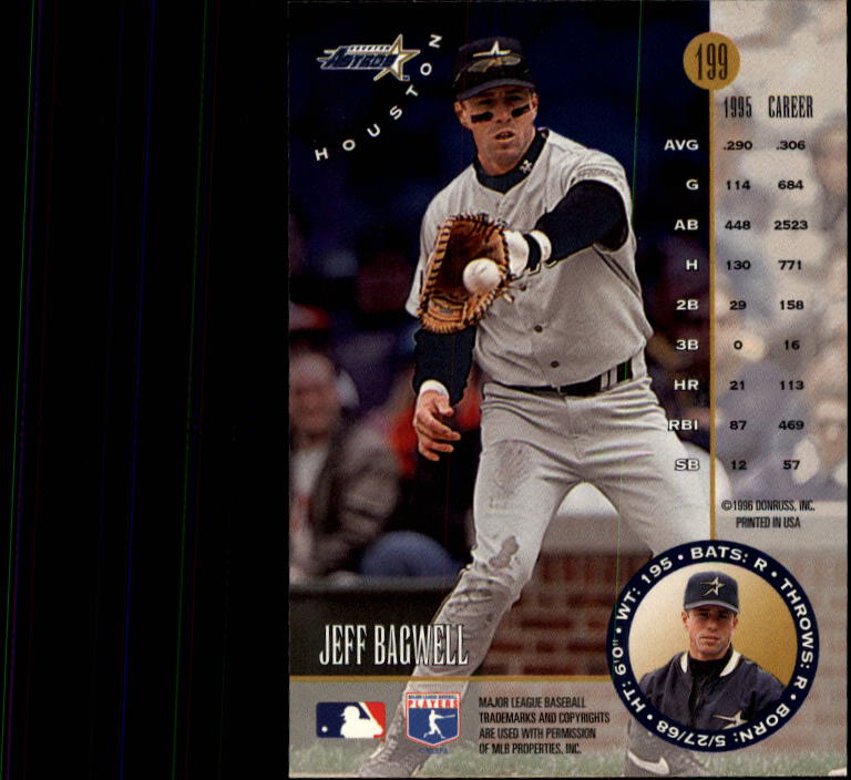 1996 Leaf #199 Jeff Bagwell back image