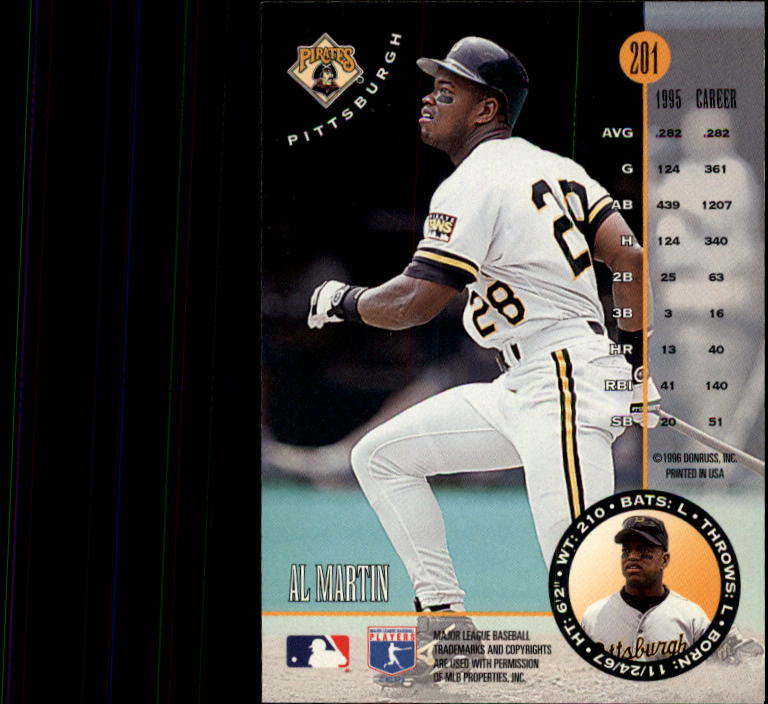 1996 Leaf Baseball "Main Set" Cards #1 to #220 - Picture 403 of 441