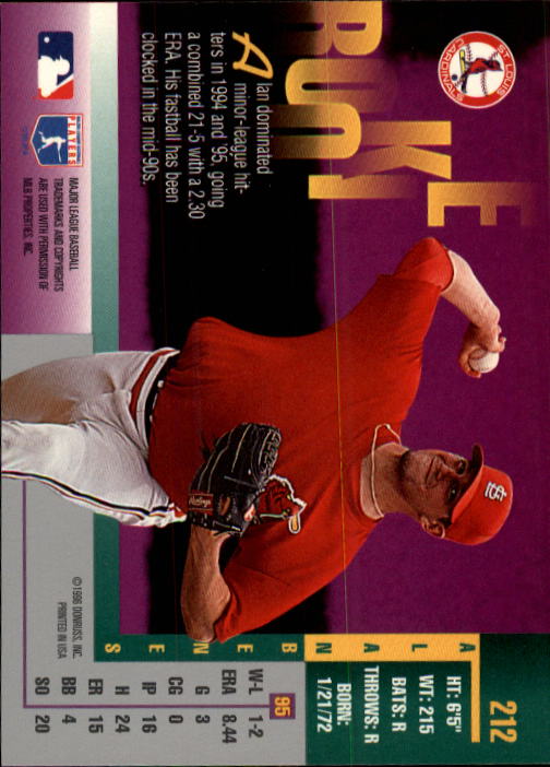 1996 Leaf Baseball "Main Set" Cards #1 to #220 - Picture 425 of 441