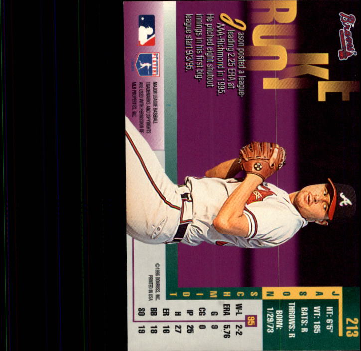 1996 Leaf Baseball "Main Set" Cards #1 to #220 - Picture 427 of 441
