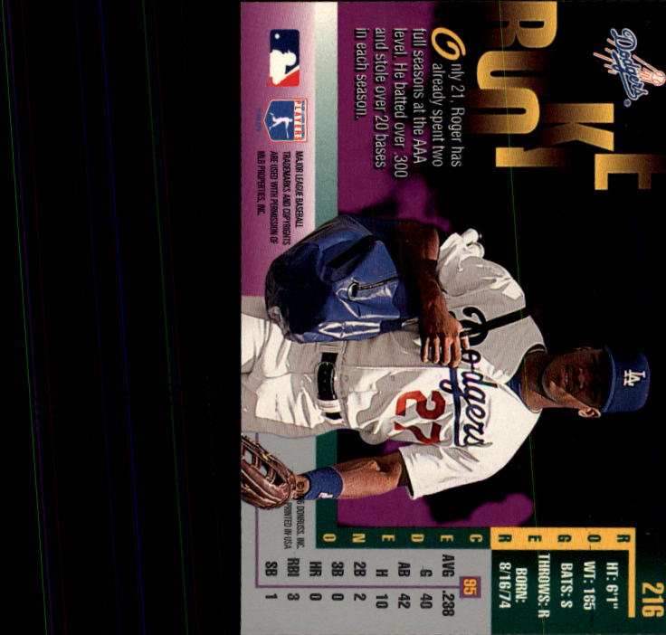 1996 Leaf Baseball "Main Set" Cards #1 to #220 - Picture 433 of 441