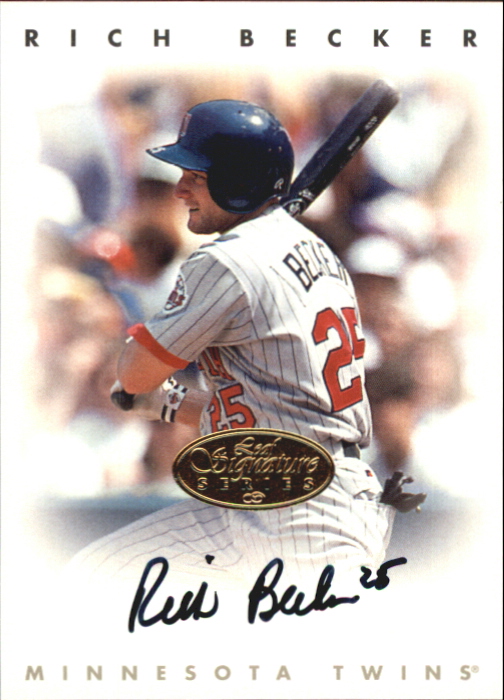 1996 Leaf Signature Autographs Gold #18 Rich Becker