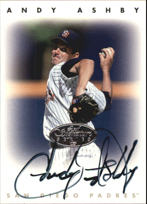 1996 Leaf Signature Autographs Silver #10 Andy Ashby