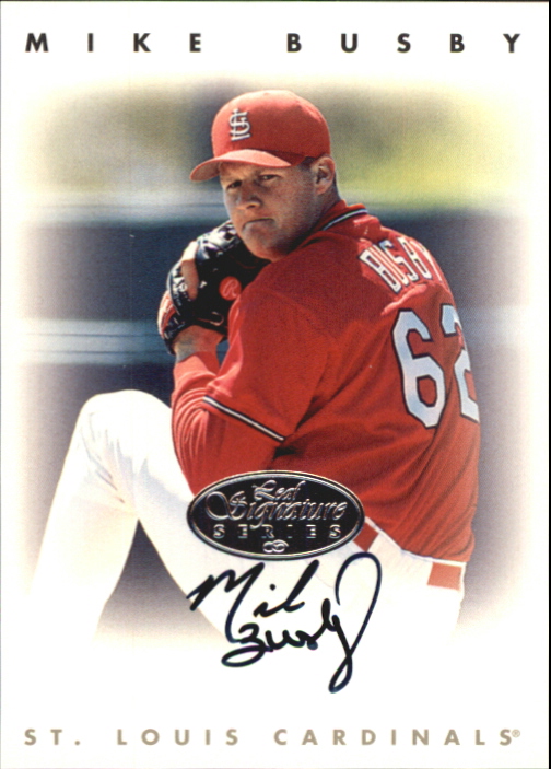 1996 Leaf Signature Autographs Silver #38 Mike Busby