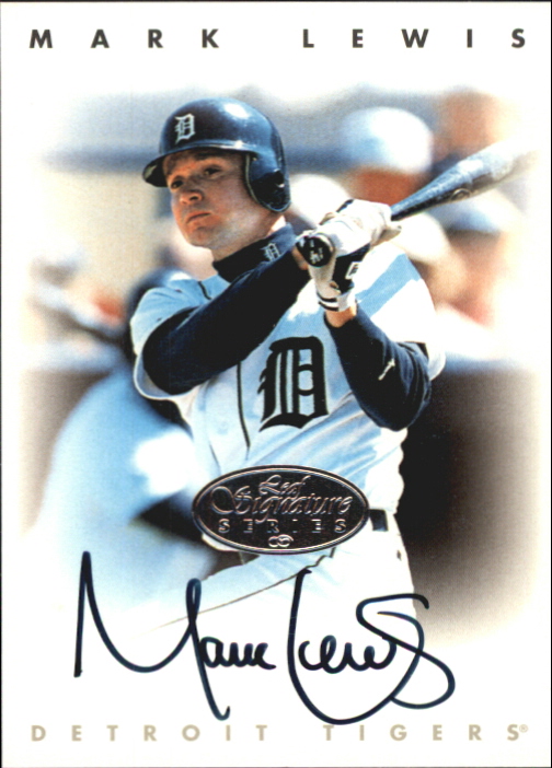 1996 Leaf Signature Autographs Silver #135 Mark Lewis
