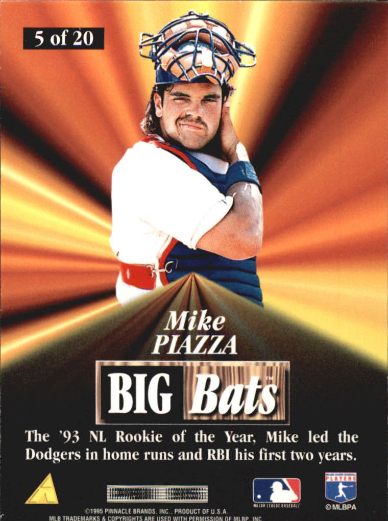 1996 Score Big Bats #5 Mike Piazza back image