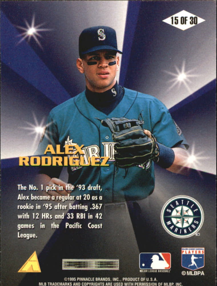 1996 Score Diamond Aces #15 Alex Rodriguez back image