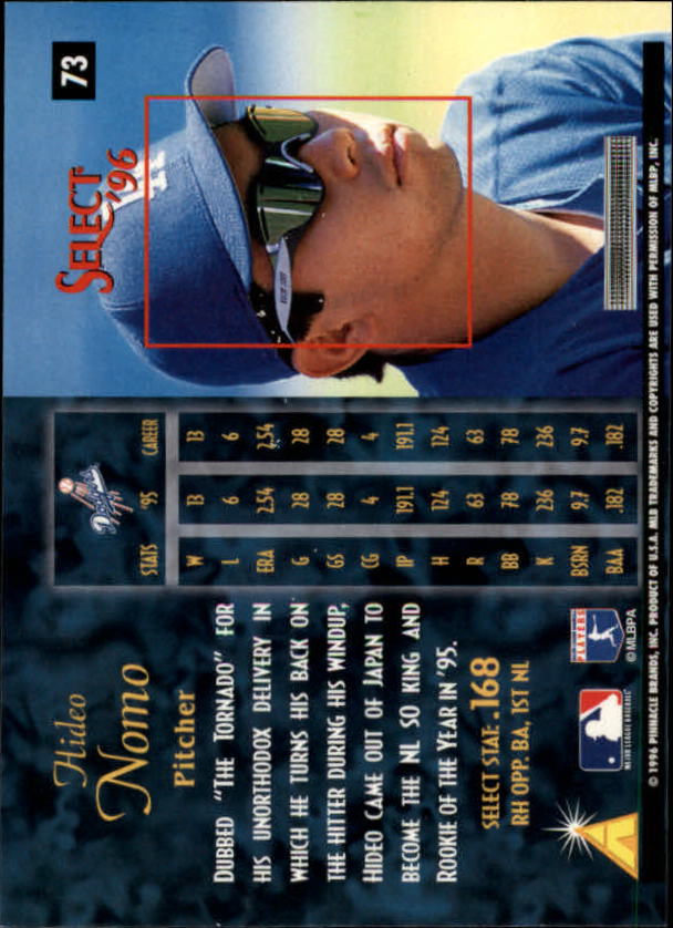 1996 Select (Pinnacle) Baseball "Main Set" Base Cards - Picture 115 of 277