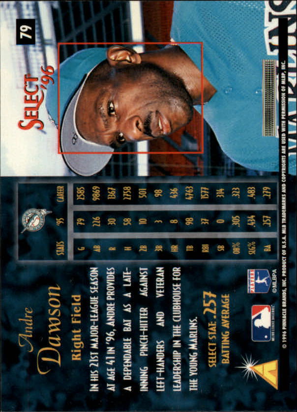 1996 Select (Pinnacle) Baseball "Main Set" Base Cards - Picture 121 of 277