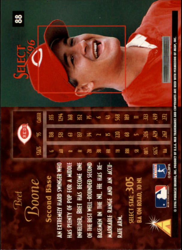 1996 Select (Pinnacle) Baseball "Main Set" Base Cards - Picture 129 of 277