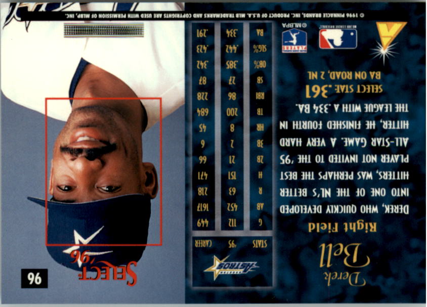 1996 Select (Pinnacle) Baseball "Main Set" Base Cards - Picture 139 of 277