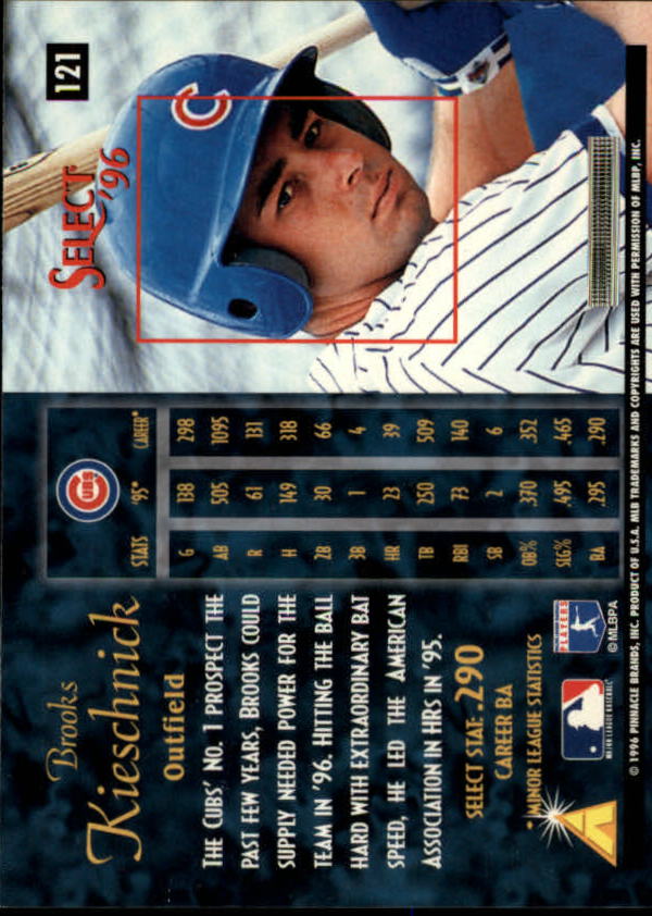 1996 Select (Pinnacle) Baseball "Main Set" Base Cards - Picture 171 of 277
