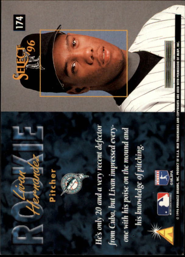 1996 Select (Pinnacle) Baseball "Main Set" Base Cards - Picture 241 of 277