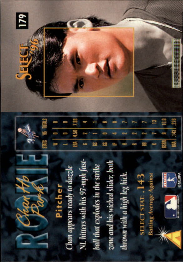 1996 Select (Pinnacle) Baseball "Main Set" Base Cards - Picture 245 of 277