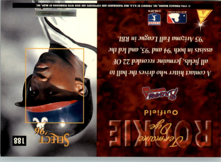 1996 Select (Pinnacle) Baseball "Main Set" Base Cards - Picture 257 of 277