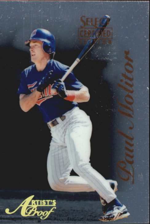 1996 Select Certified Artist's Proofs #81 Paul Molitor