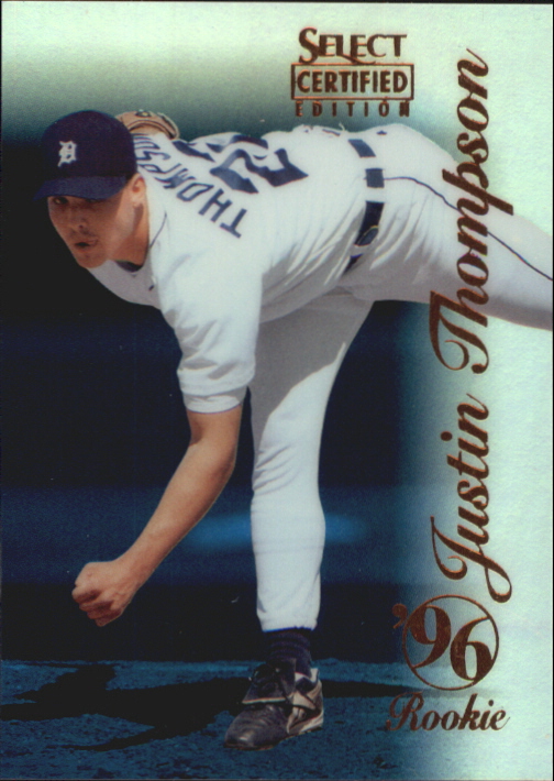 1996 Select Certified Mirror Blue #127 Justin Thompson