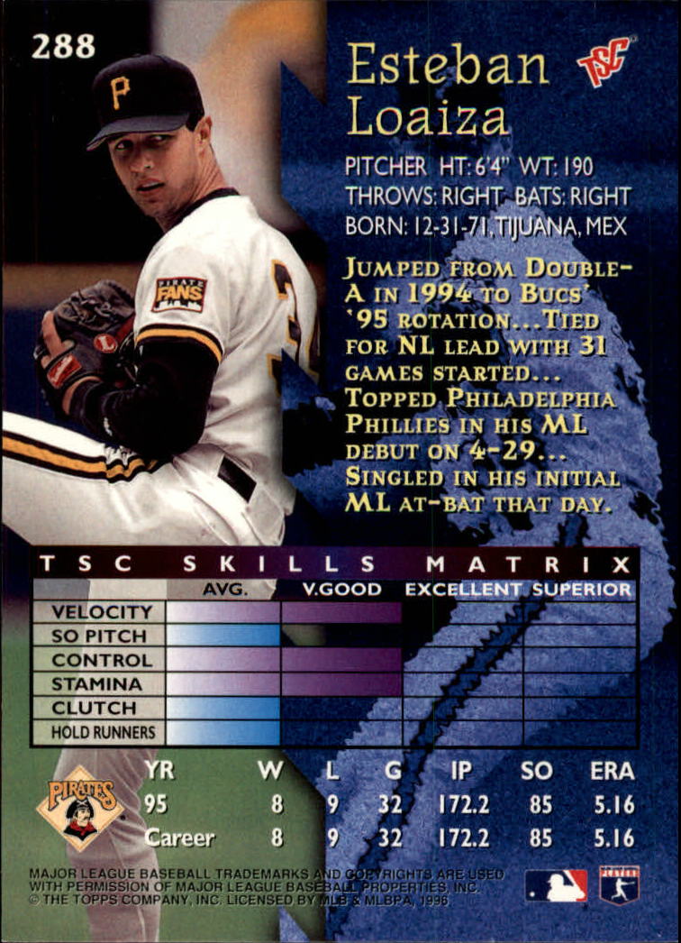 1996 Stadium Club Baseball Card Pick 252-450 - Picture 47 of 345