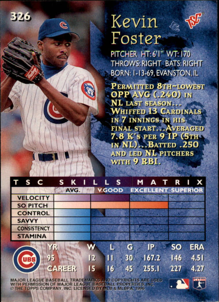 1996 Stadium Club Baseball Card Pick 252-450 - Picture 117 of 345