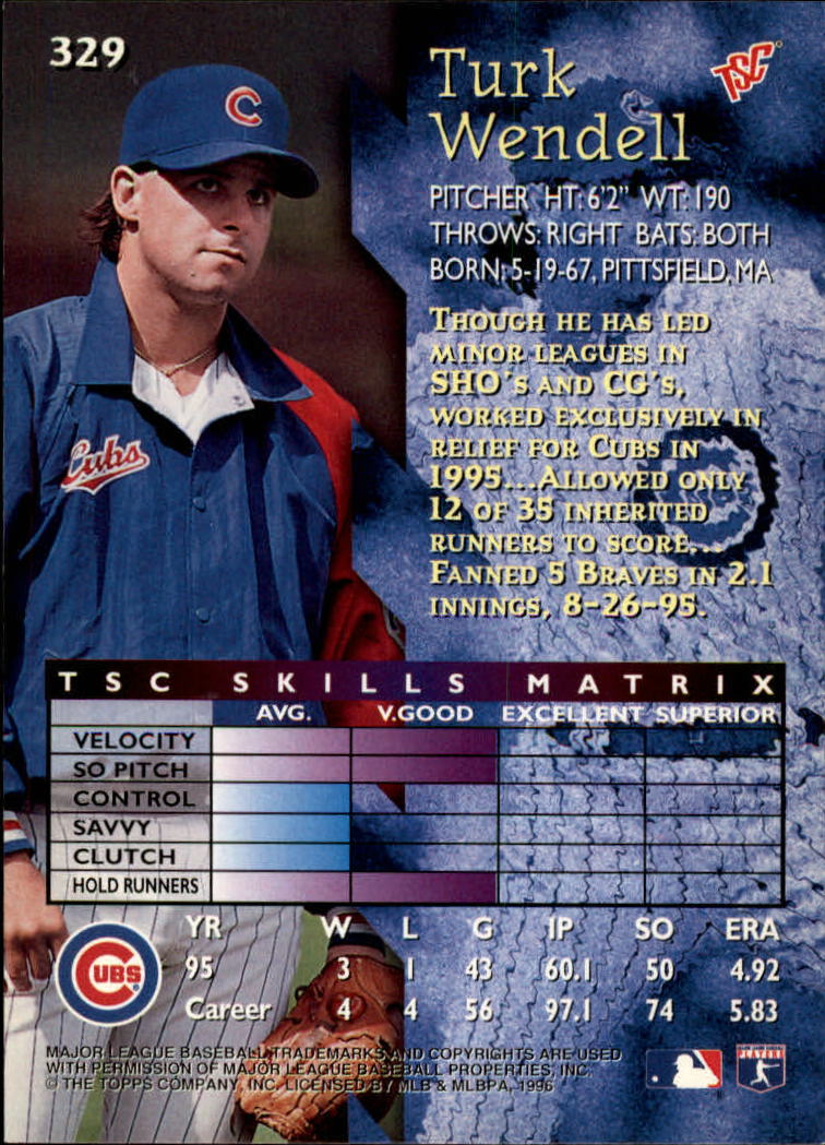 1996 Stadium Club Baseball Card Pick 252-450 - Picture 123 of 345
