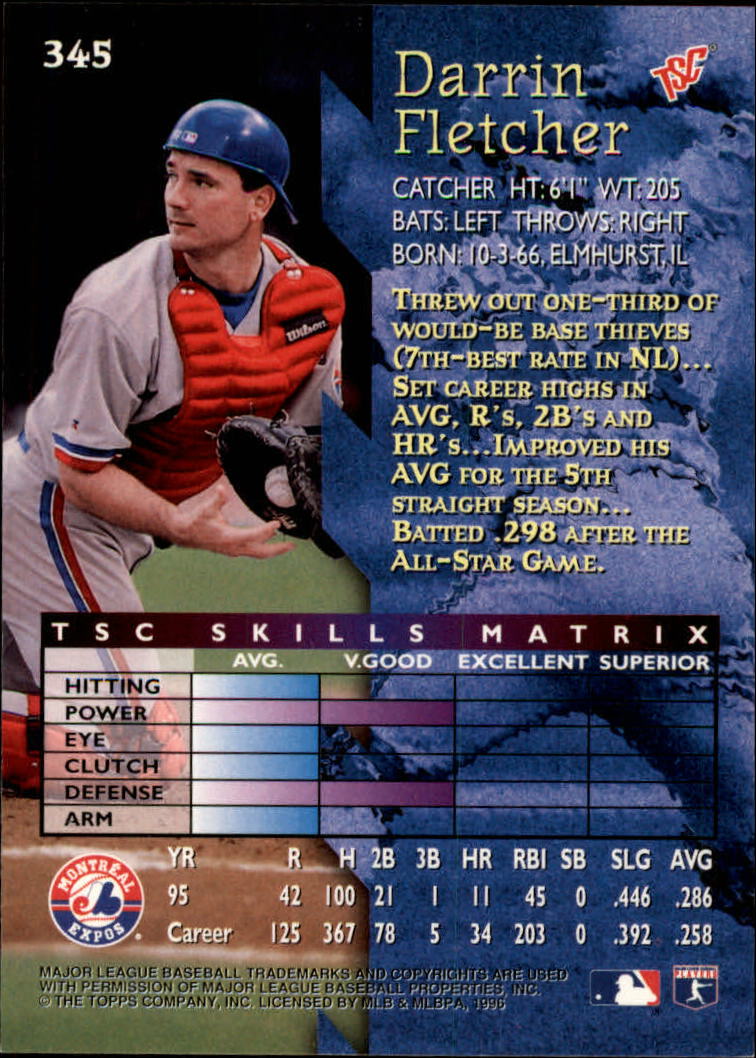 1996 Stadium Club Baseball Card Pick 252-450 - Picture 151 of 345