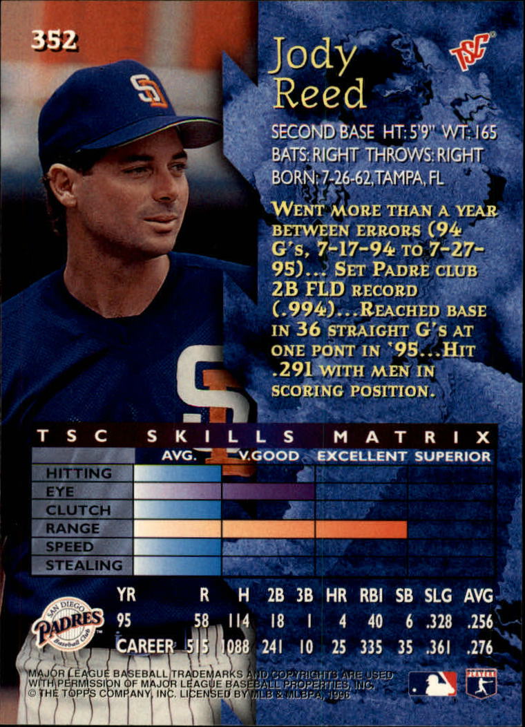 1996 Stadium Club Baseball Card Pick 252-450 - Picture 165 of 345